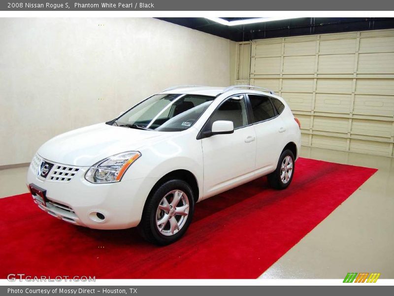 Phantom White Pearl / Black 2008 Nissan Rogue S