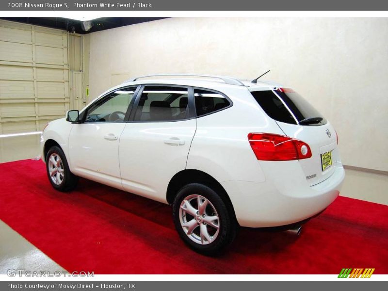 Phantom White Pearl / Black 2008 Nissan Rogue S