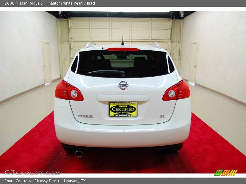 Phantom White Pearl / Black 2008 Nissan Rogue S
