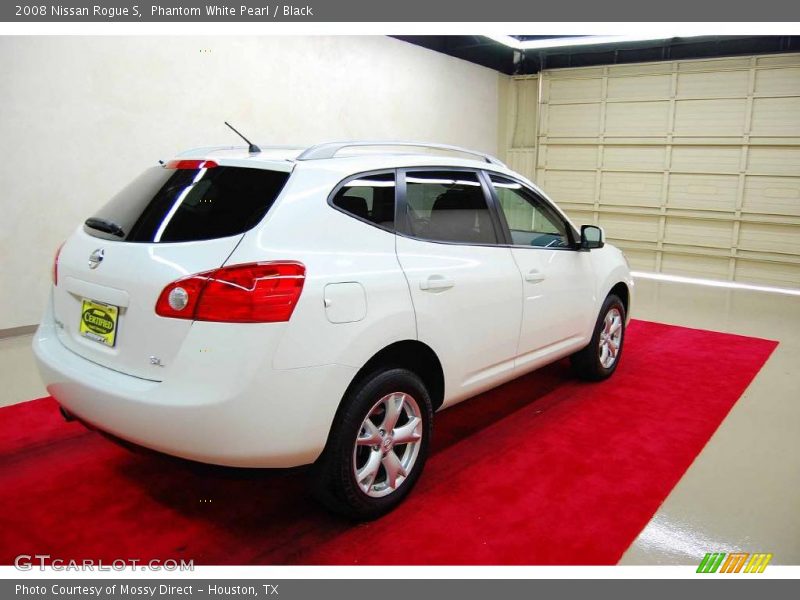 Phantom White Pearl / Black 2008 Nissan Rogue S
