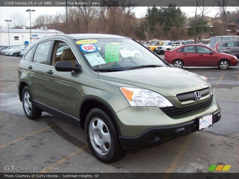 Green Tea Metallic / Ivory 2008 Honda CR-V LX 4WD