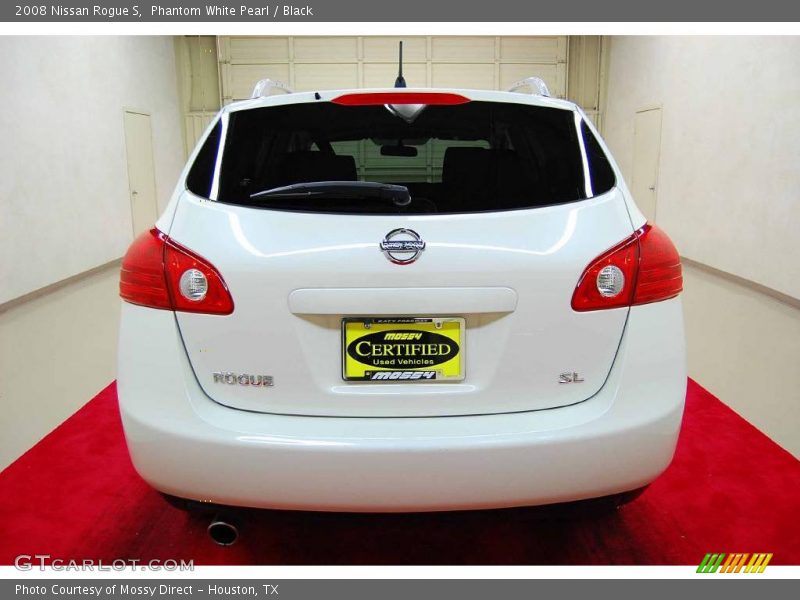 Phantom White Pearl / Black 2008 Nissan Rogue S