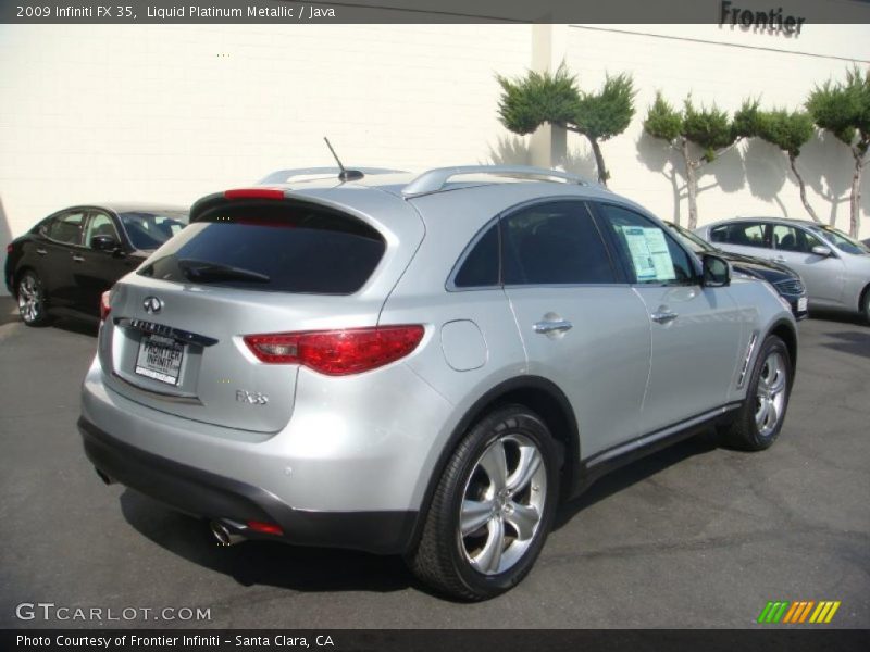 Liquid Platinum Metallic / Java 2009 Infiniti FX 35