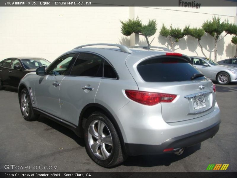 Liquid Platinum Metallic / Java 2009 Infiniti FX 35