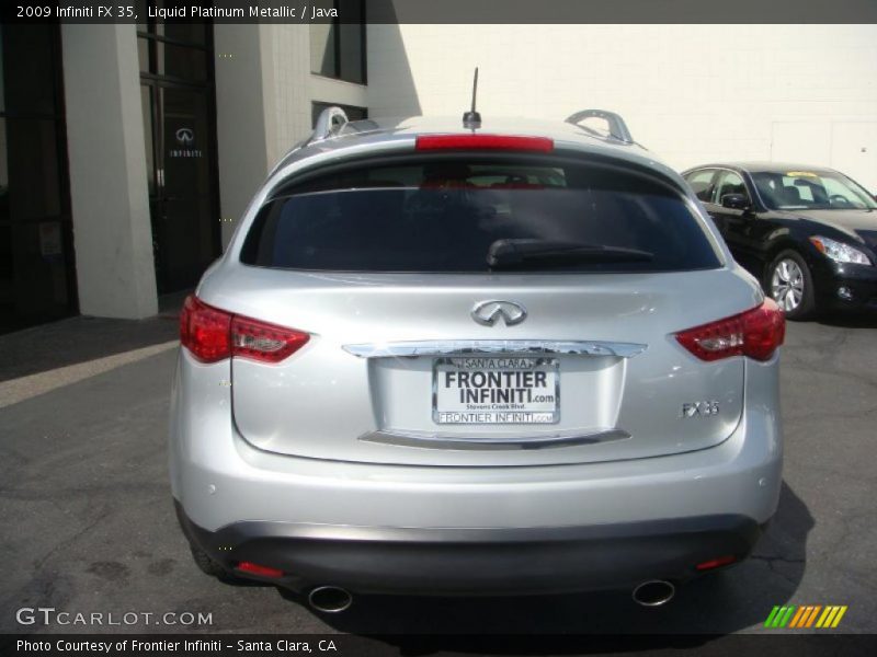 Liquid Platinum Metallic / Java 2009 Infiniti FX 35