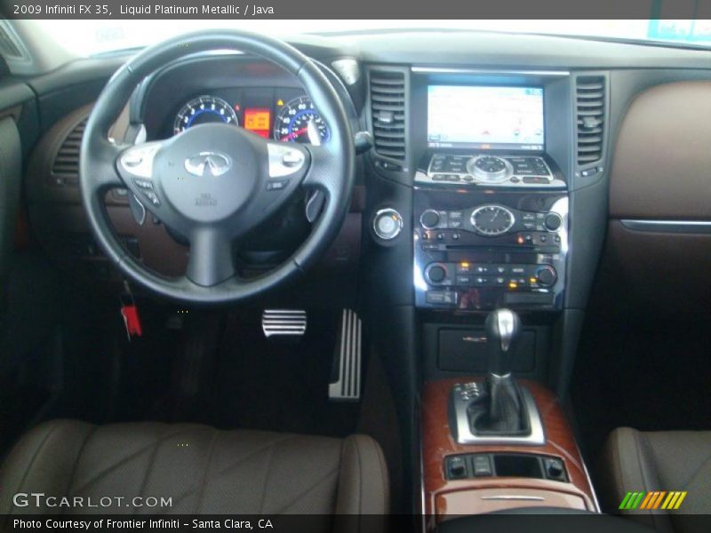 Liquid Platinum Metallic / Java 2009 Infiniti FX 35