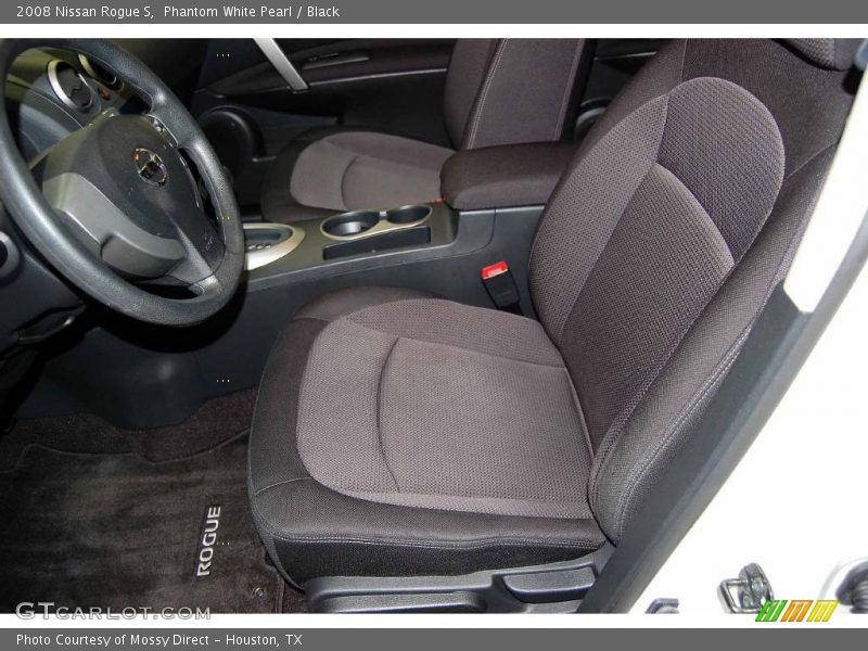 Phantom White Pearl / Black 2008 Nissan Rogue S