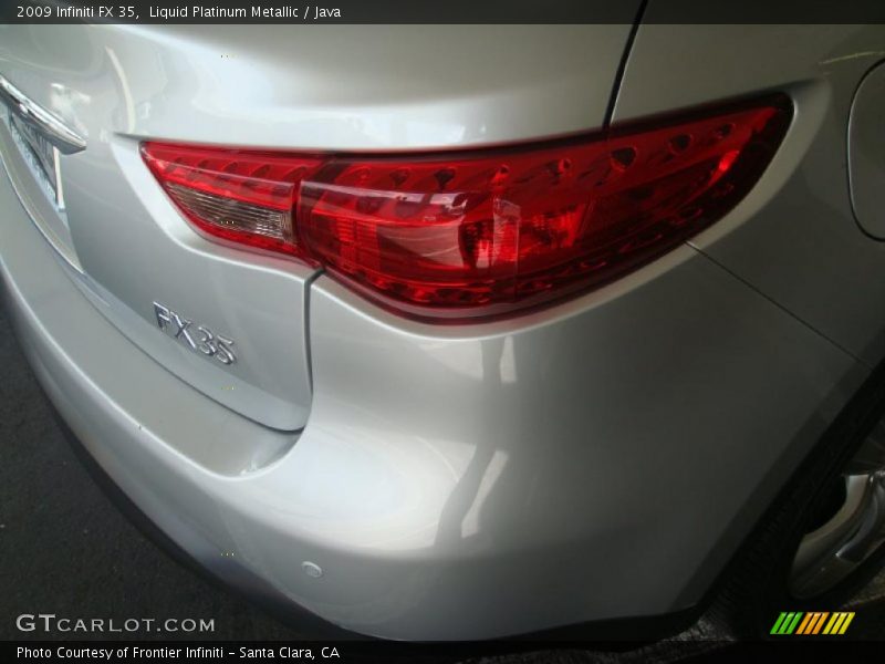 Liquid Platinum Metallic / Java 2009 Infiniti FX 35