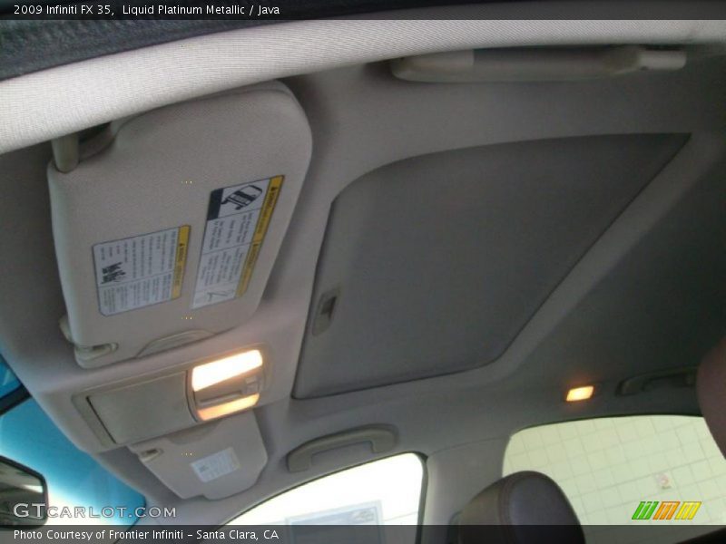Liquid Platinum Metallic / Java 2009 Infiniti FX 35