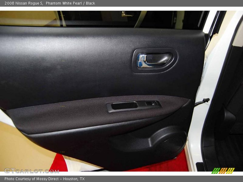 Phantom White Pearl / Black 2008 Nissan Rogue S