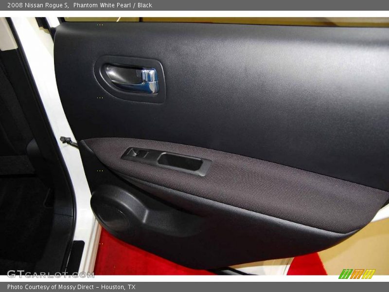 Phantom White Pearl / Black 2008 Nissan Rogue S