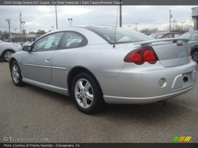 Ice Silver Pearlcoat / Dark Taupe/Medium Taupe 2004 Dodge Stratus SXT Coupe