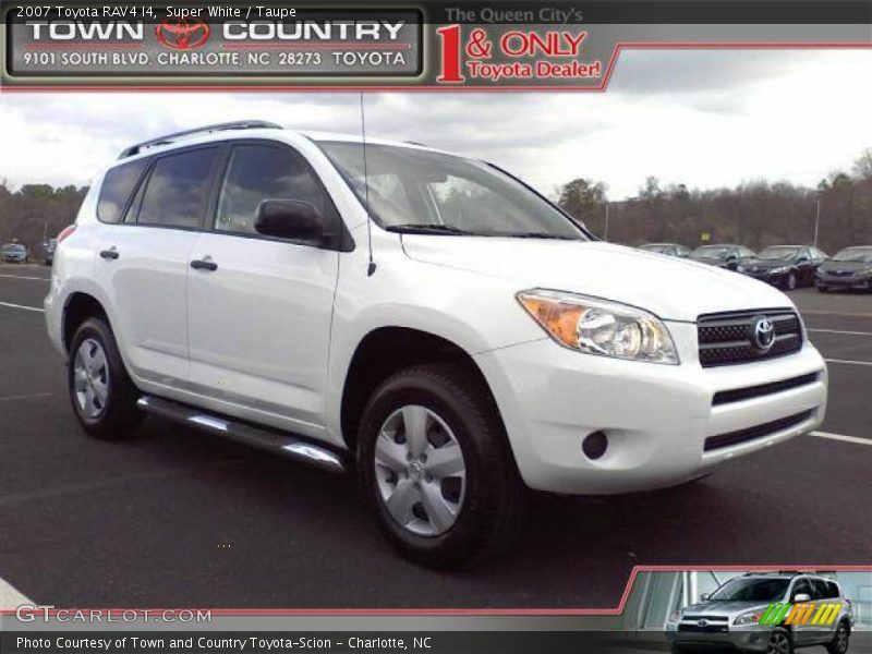 Super White / Taupe 2007 Toyota RAV4 I4