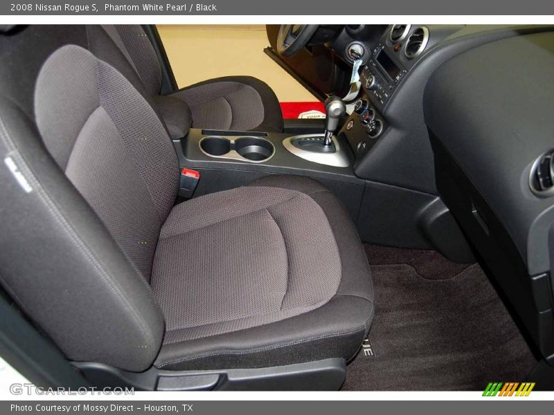 Phantom White Pearl / Black 2008 Nissan Rogue S
