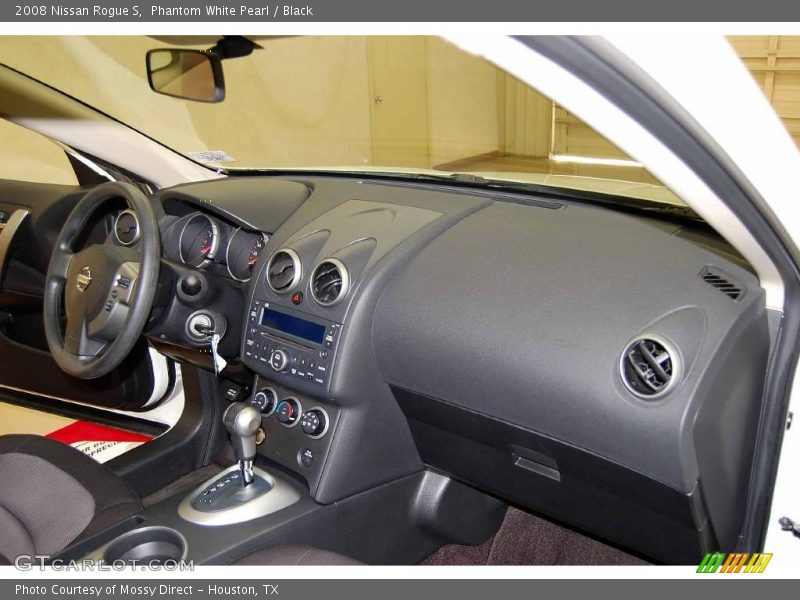 Phantom White Pearl / Black 2008 Nissan Rogue S