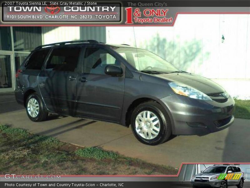 Slate Gray Metallic / Stone 2007 Toyota Sienna LE