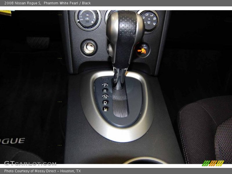 Phantom White Pearl / Black 2008 Nissan Rogue S