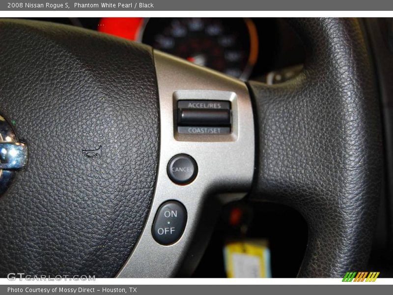 Phantom White Pearl / Black 2008 Nissan Rogue S