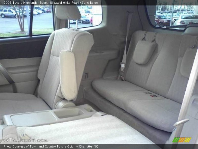 Blizzard White Pearl / Sand Beige 2008 Toyota Highlander Sport