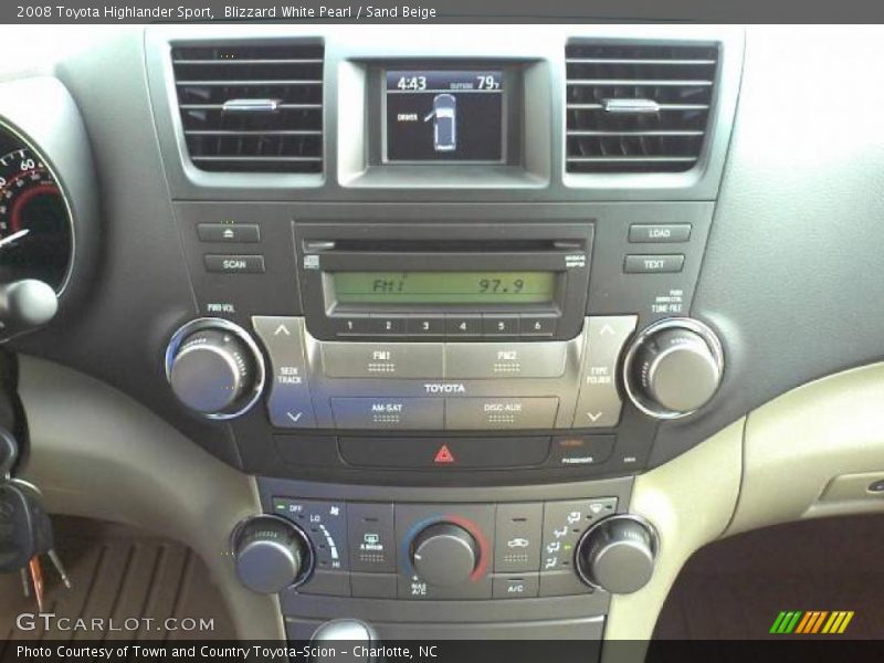 Blizzard White Pearl / Sand Beige 2008 Toyota Highlander Sport