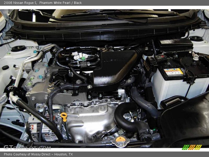 Phantom White Pearl / Black 2008 Nissan Rogue S