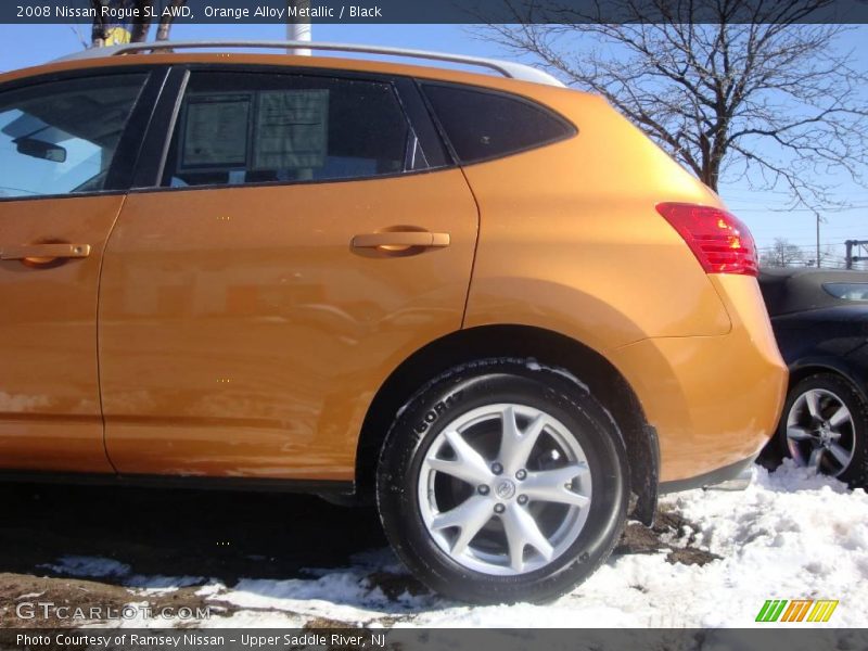 Orange Alloy Metallic / Black 2008 Nissan Rogue SL AWD