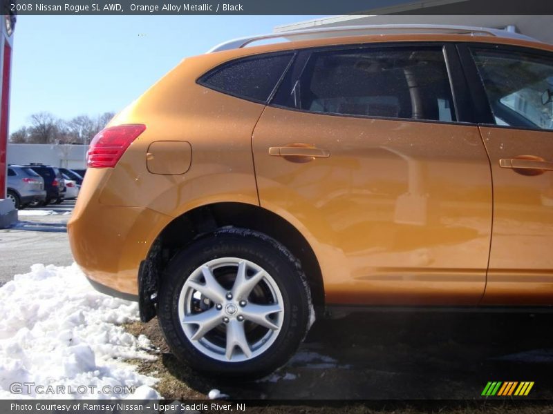 Orange Alloy Metallic / Black 2008 Nissan Rogue SL AWD