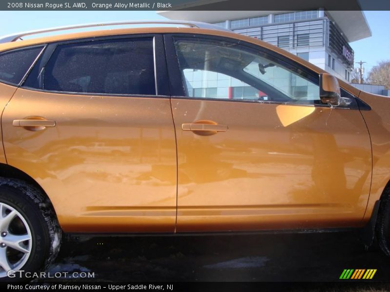 Orange Alloy Metallic / Black 2008 Nissan Rogue SL AWD