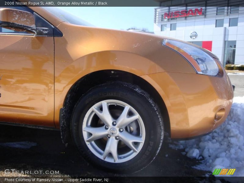 Orange Alloy Metallic / Black 2008 Nissan Rogue SL AWD