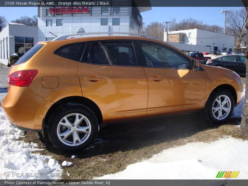 Orange Alloy Metallic / Black 2008 Nissan Rogue SL AWD