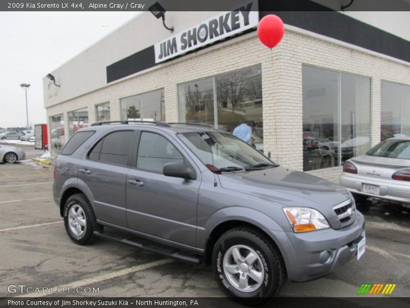 Alpine Gray / Gray 2009 Kia Sorento LX 4x4