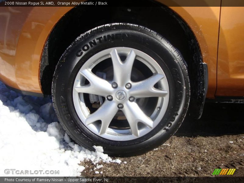 Orange Alloy Metallic / Black 2008 Nissan Rogue SL AWD