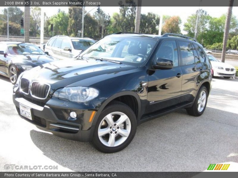 Black Sapphire Metallic / Tobacco 2008 BMW X5 3.0si