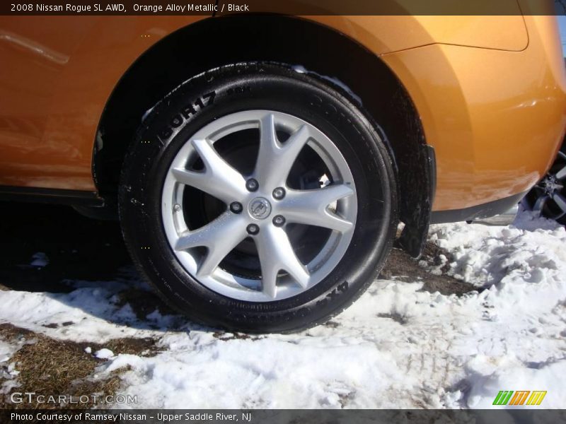 Orange Alloy Metallic / Black 2008 Nissan Rogue SL AWD
