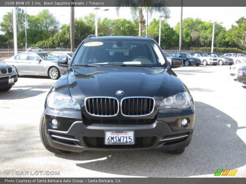 Black Sapphire Metallic / Tobacco 2008 BMW X5 3.0si