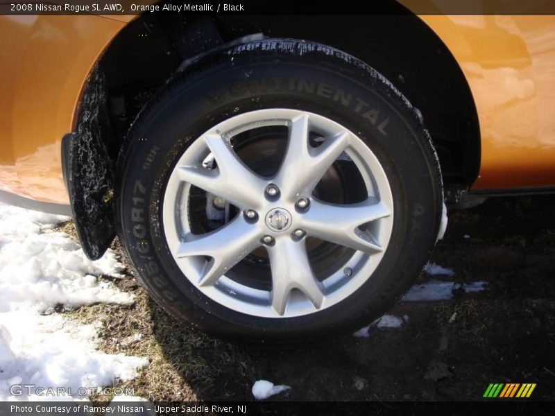 Orange Alloy Metallic / Black 2008 Nissan Rogue SL AWD