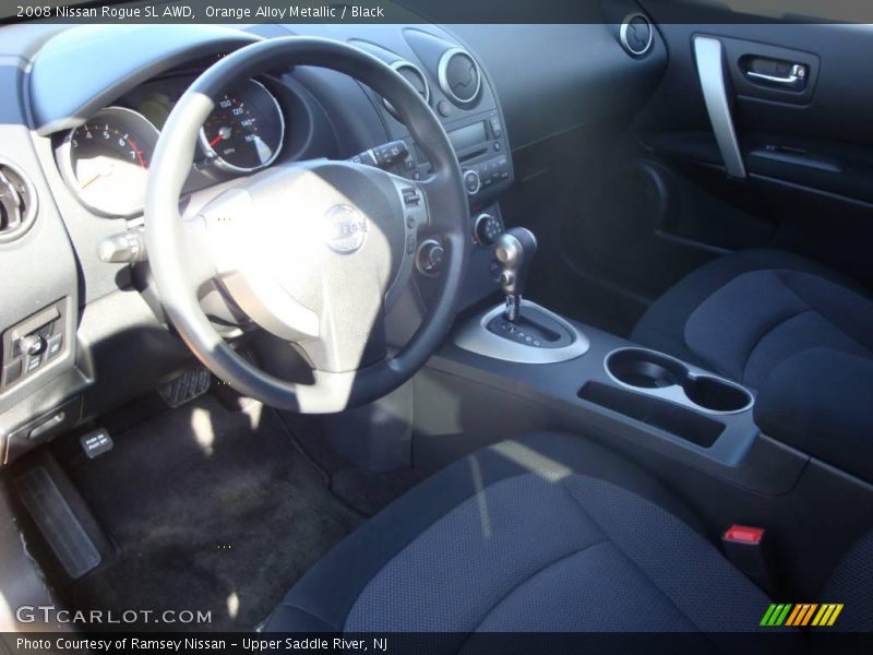 Orange Alloy Metallic / Black 2008 Nissan Rogue SL AWD