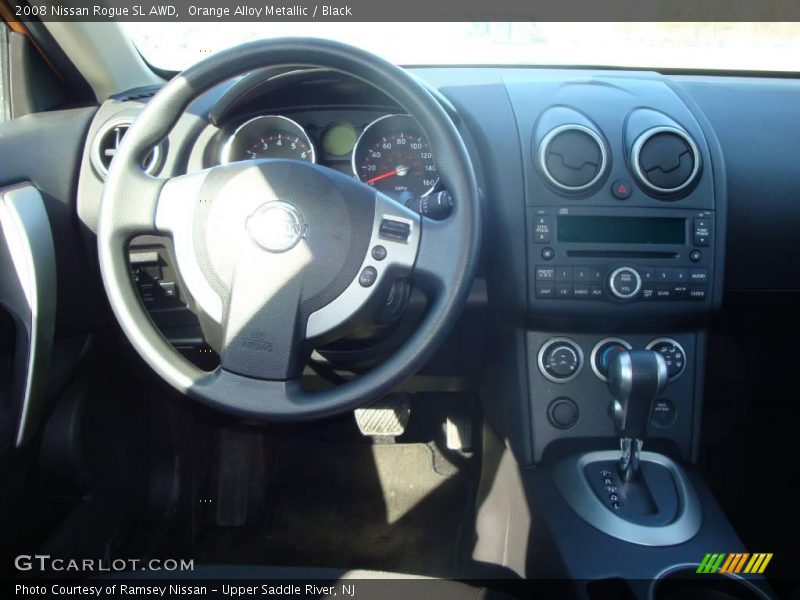 Orange Alloy Metallic / Black 2008 Nissan Rogue SL AWD