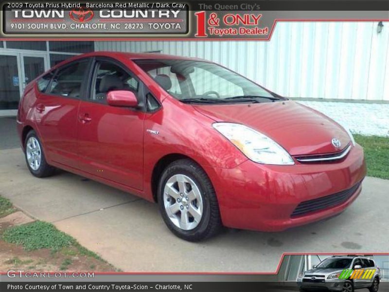 Barcelona Red Metallic / Dark Gray 2009 Toyota Prius Hybrid