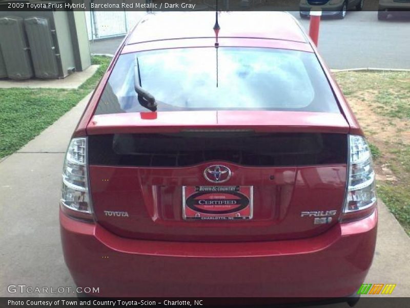 Barcelona Red Metallic / Dark Gray 2009 Toyota Prius Hybrid