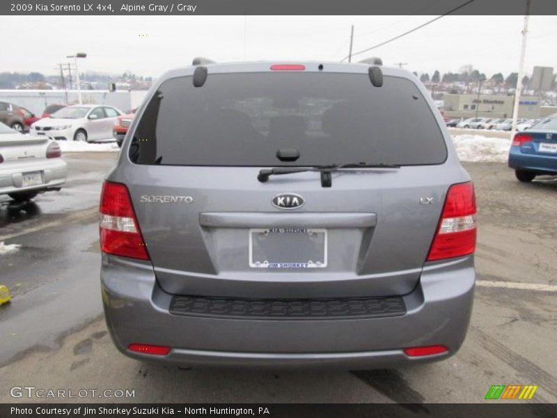 Alpine Gray / Gray 2009 Kia Sorento LX 4x4