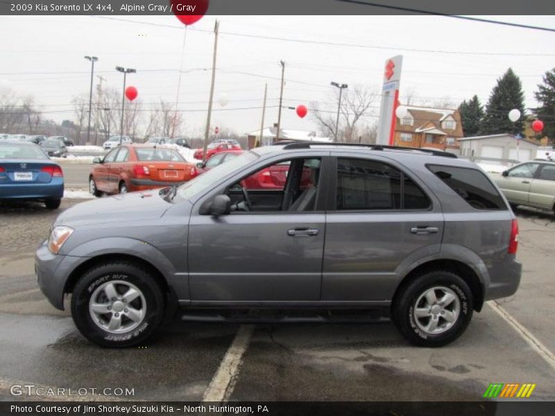 Alpine Gray / Gray 2009 Kia Sorento LX 4x4
