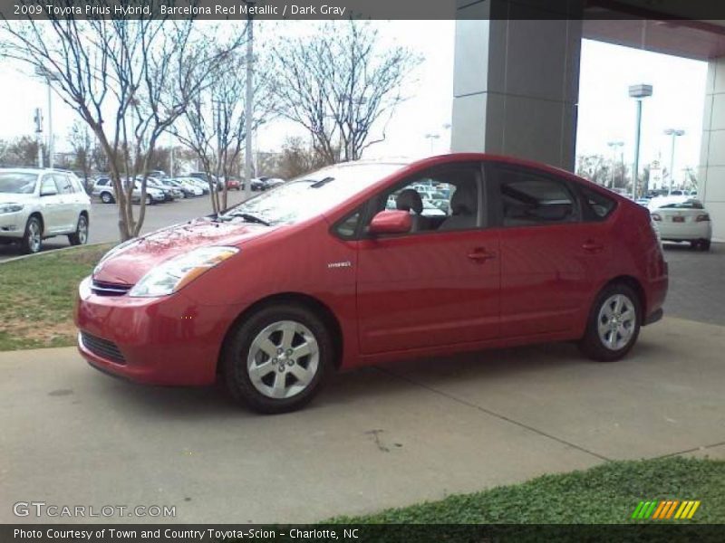 Barcelona Red Metallic / Dark Gray 2009 Toyota Prius Hybrid