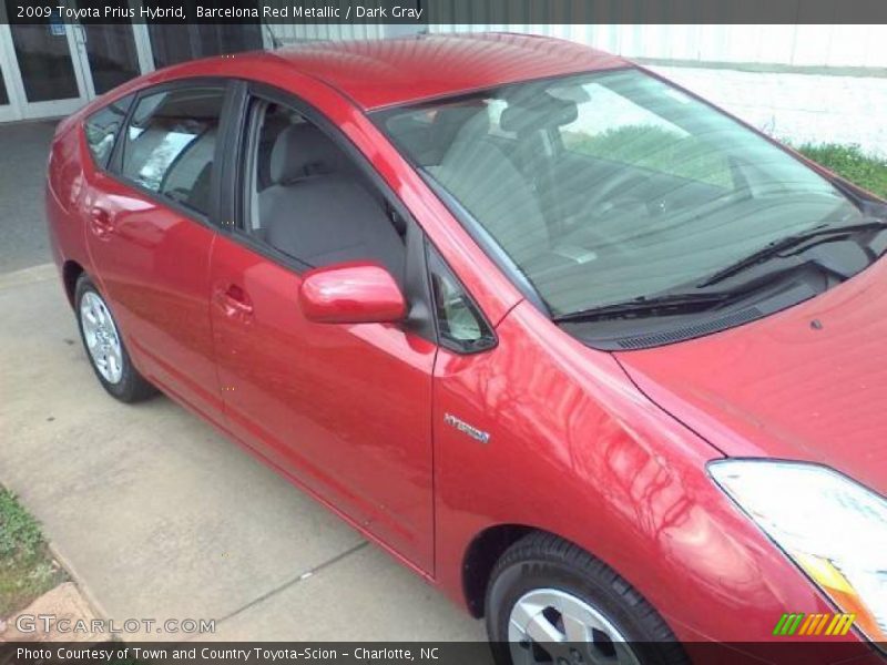 Barcelona Red Metallic / Dark Gray 2009 Toyota Prius Hybrid
