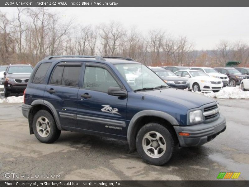 Indigo Blue / Medium Gray 2004 Chevrolet Tracker ZR2 4WD