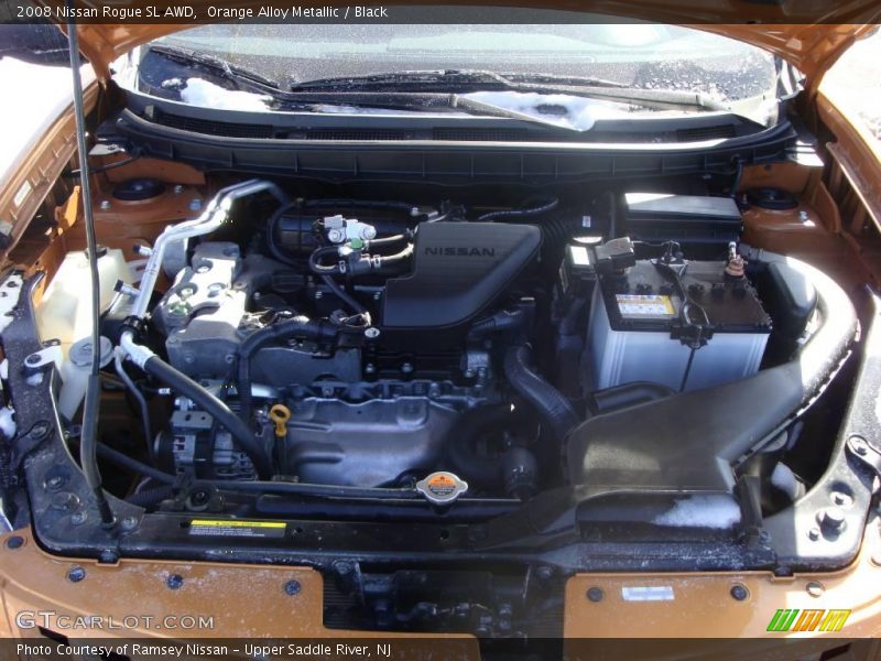 Orange Alloy Metallic / Black 2008 Nissan Rogue SL AWD
