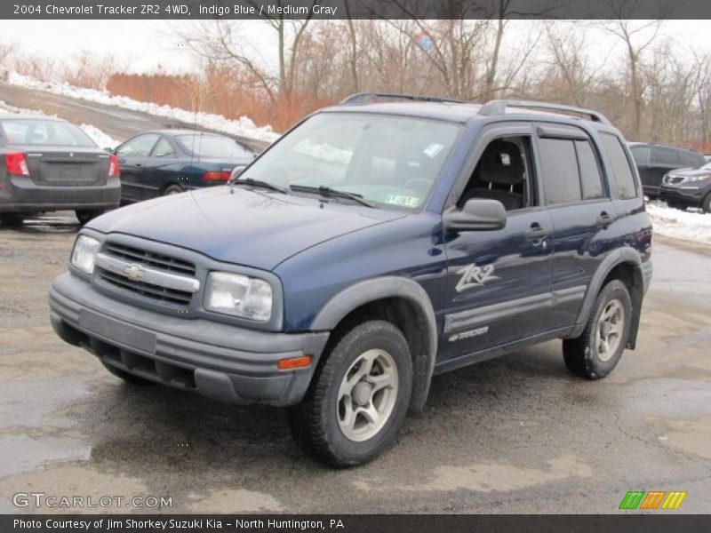 Indigo Blue / Medium Gray 2004 Chevrolet Tracker ZR2 4WD