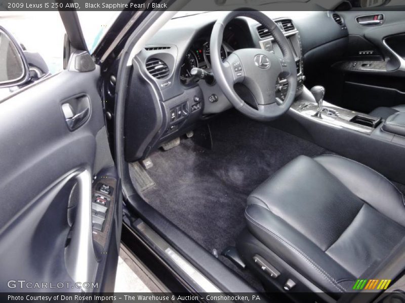  2009 IS 250 AWD Black Interior
