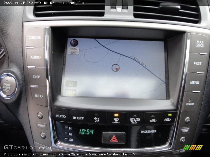 Navigation of 2009 IS 250 AWD