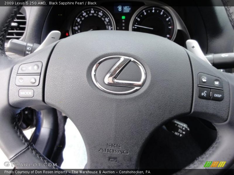 Controls of 2009 IS 250 AWD